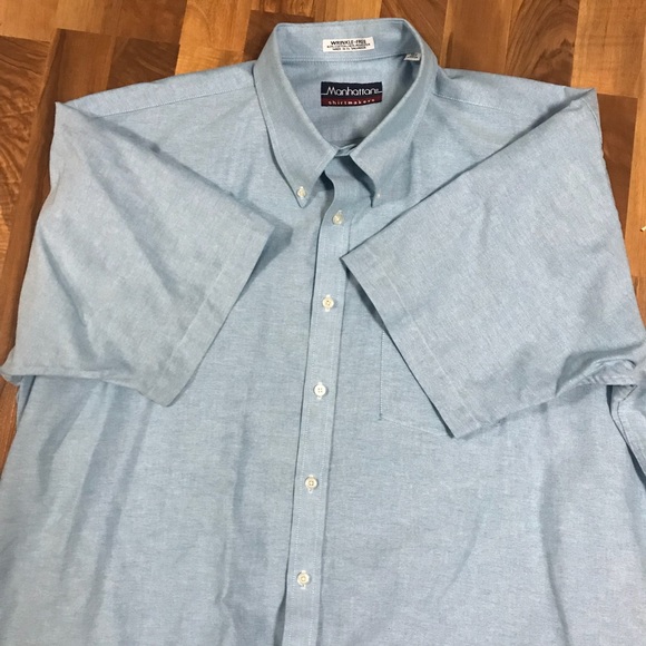 Manhattan Blue Half sleeve Shirt - Picture 5 of 5